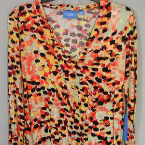 NWT Simply Vera Vera Wang Dot Storm T-Shirt Top